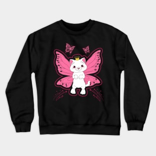 Butterfly Kitten Fairy Crewneck Sweatshirt